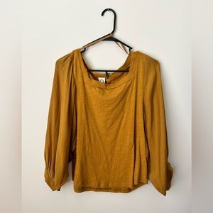 Anthropologie Gold Shirt Size Small